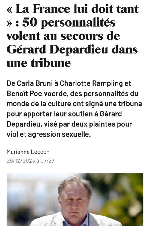 Yannis Ezziadi Has Gathered 50 Celebrities To Sign The Open Letter Defending Gérard Depardieu