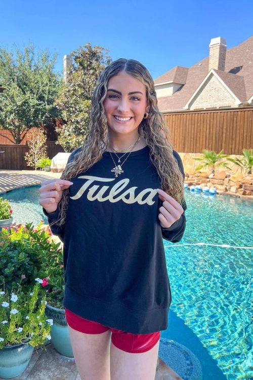 Ava Steffe Dons The Tulsa Volleyball Jesey