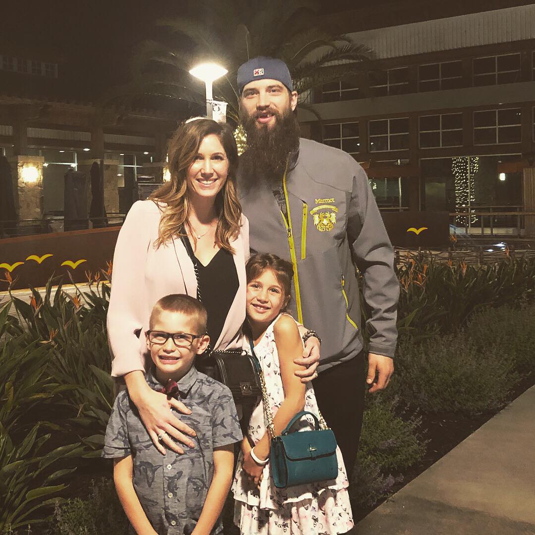 Brent Burns With His Wife And Kids