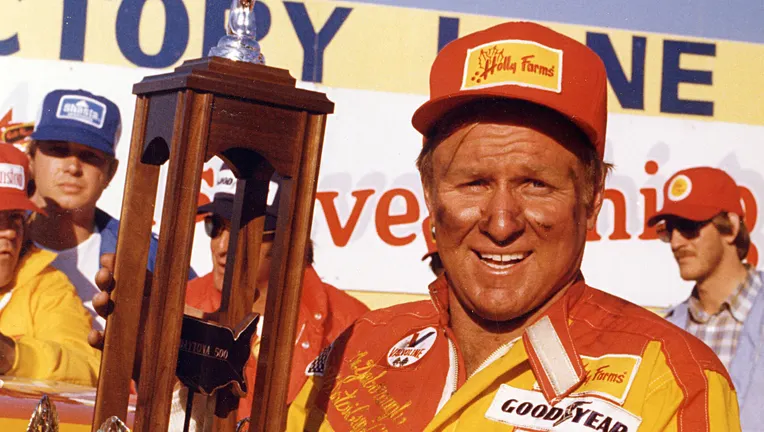 Cale Yarborough Celebrating A Victory