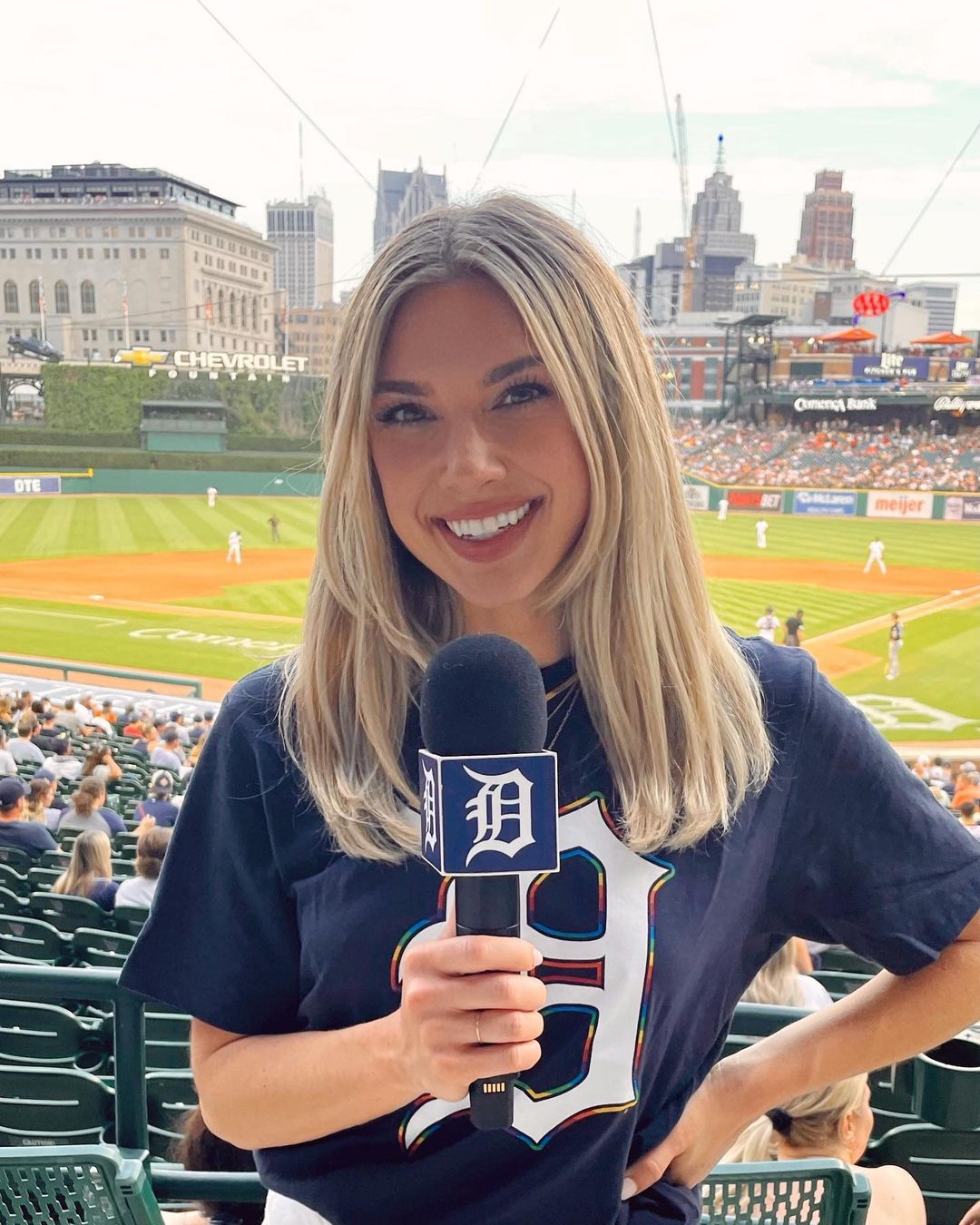 Carley Johnston, In-Arena Host And Reporter For The Detroit Red Wings