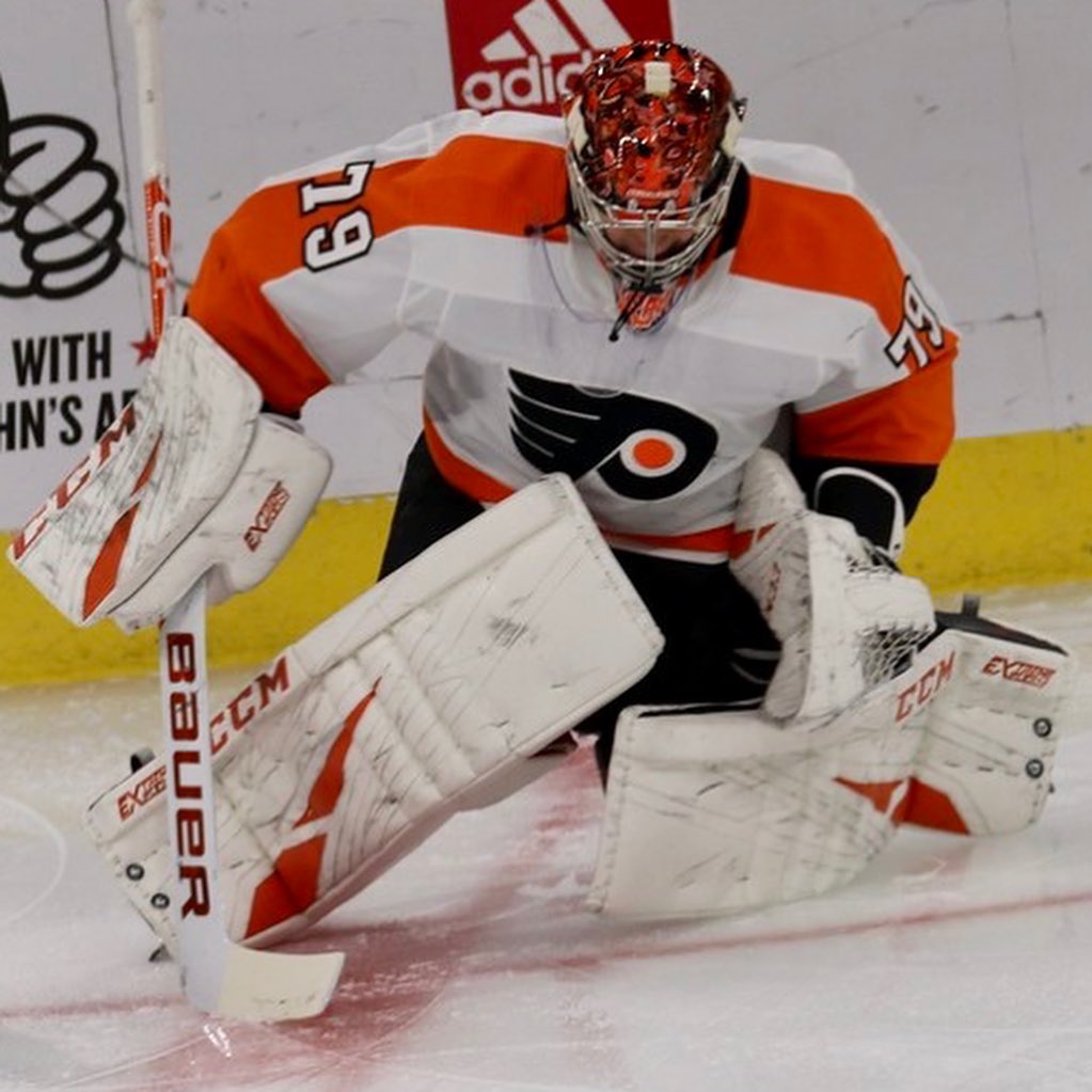 Carter Hart During His Game
