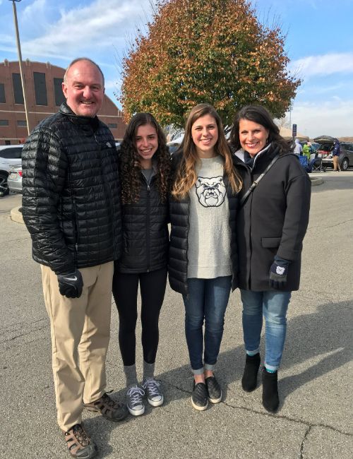 Coach Matta With His Wife And Daughters