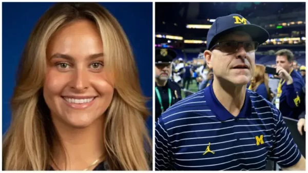 Grace Harbaugh And Father Jim Harbaugh