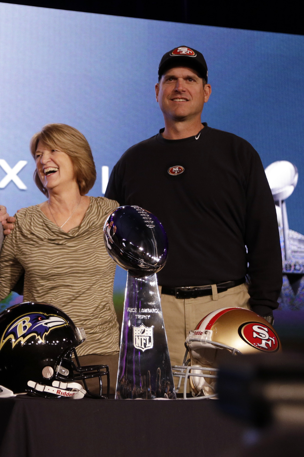 Jim Harbaugh And Mother Jackie Harbaugh