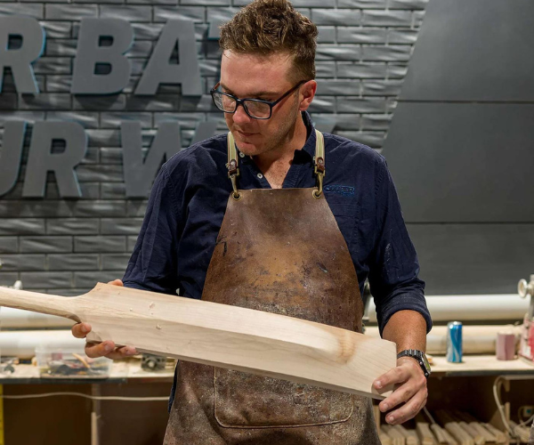 Josh Brown Makes Cricket Bats For A Brand Called Copper Cricket