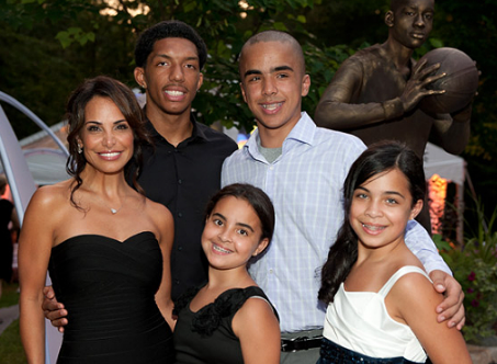 Jason Kidd's Ex-wife, Joumana With Their Children