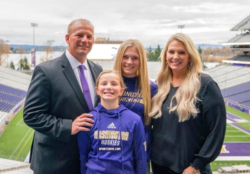 Kalen DeBoer With His Family