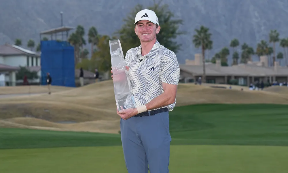 Nick After Winning The PGA Tour American Express In 2024