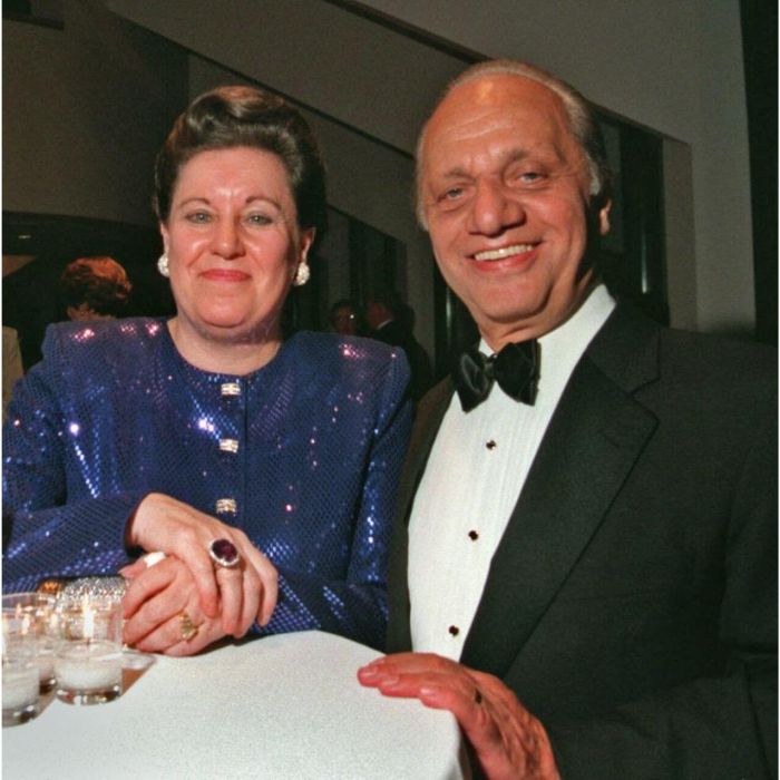 Peter Angelos With His Wife Georgia