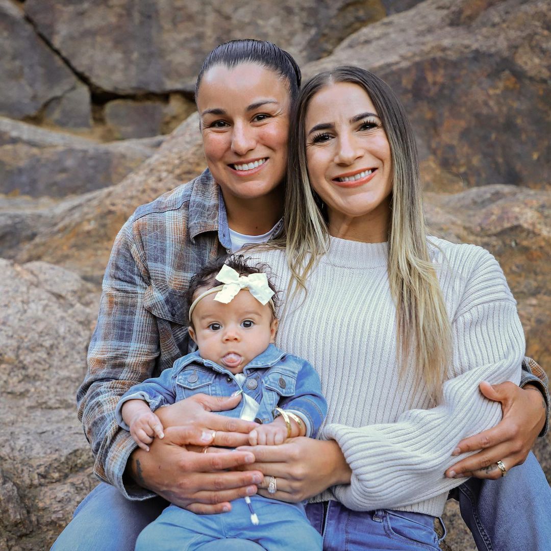 Raquel Pennington With Her Wife Tecia Torres And Daughter Alayah Rose Pennington