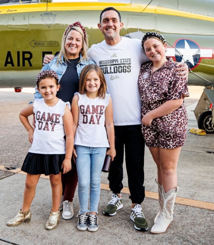 Sam Purcell With His Wife Meghan & Kids