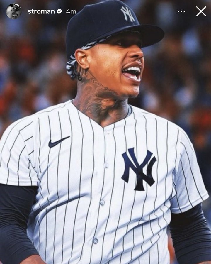 Stroman's Edit In Yankees Uniform