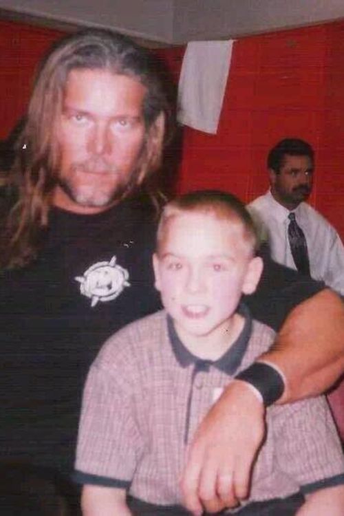 The Wrestler Along With His Son, Perry Saturn Jr