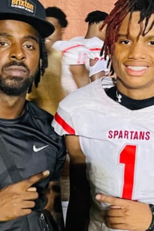 The Wide Receiver With His Father 