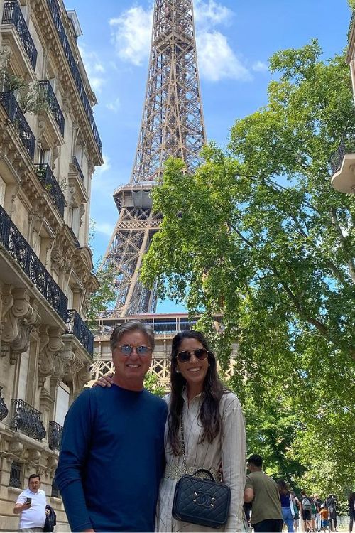 Brandel And Bailey Chamblee Infront of Eiffel Tower