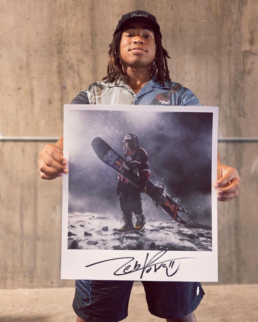 Zeb Powell With His Limited Edition Print