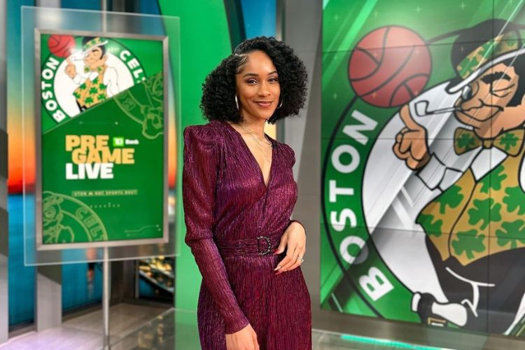 Amina Has Been Working With NBC Sports Boston Since 2021