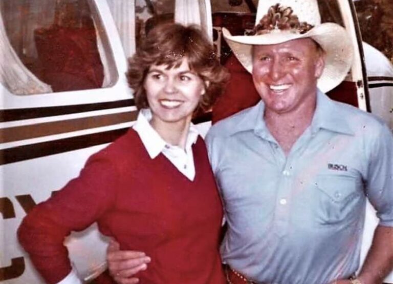 The NASCAR Legend Cale Yarbourgh Pictured With His Wife Betty Jo