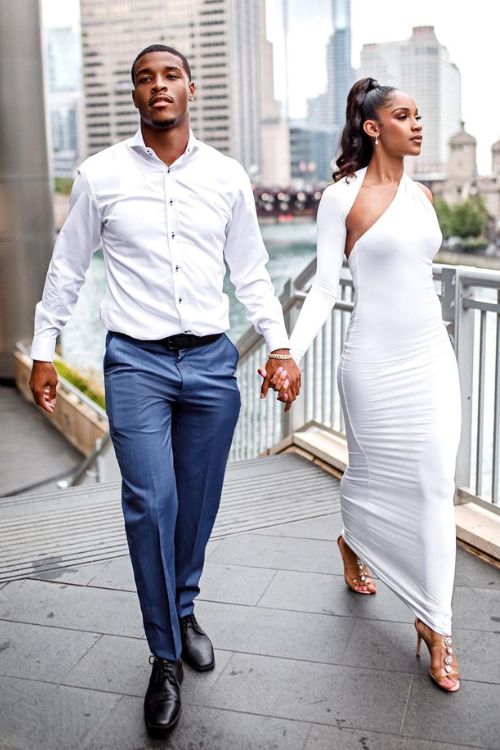 Amina And Deon Pictured During Their Engagement Photoshoot In 2019