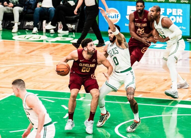 Georges Niang Pictured In Action During The Game Against Boston Celtics In December 2023