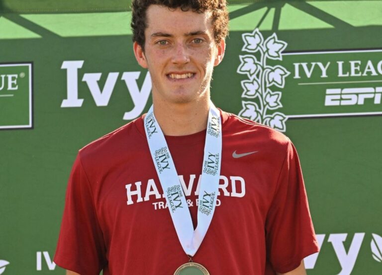 Graham Blanks Pictured Winning The 2023 Ivy League Heptagonal Cross Country Championships