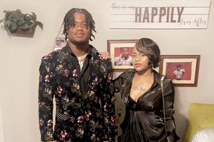 Jaydon Blue Pictured With His Mother, Sha'Qura Attending A Family Event 