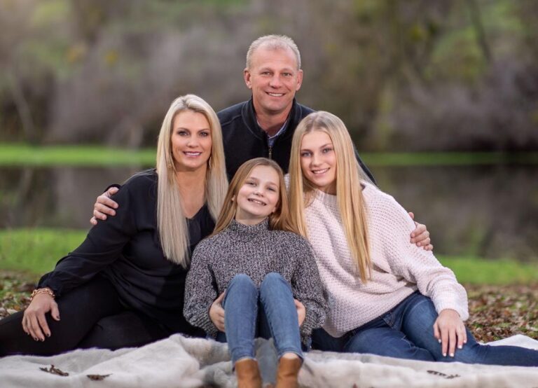 Kalen DeBoer Pictured With His Wife, Nicole DeBoer And Their Kids