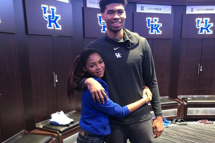 Sharique Pictured With Her Brother During His Time With Kentucky 