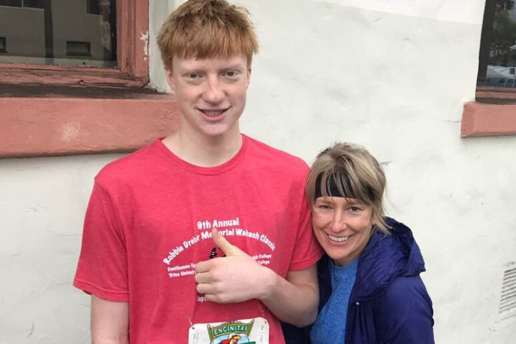 Otto And Aimee Pictured During The Turkey Trot Race In 2018