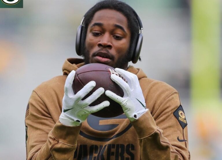 The Packers Wide Receiver Pictured During Training In Week 9