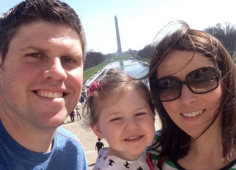 Shane Waldron Pictured With His Wife Meghan And Their Daughter Lainey