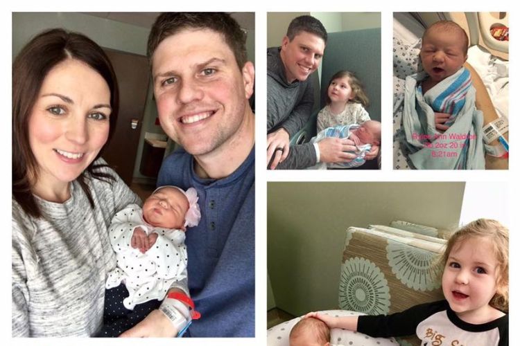 Shane Shared A Collage Picture Of His Family After The Birth Of His Second Daughter, Rylee In 2017