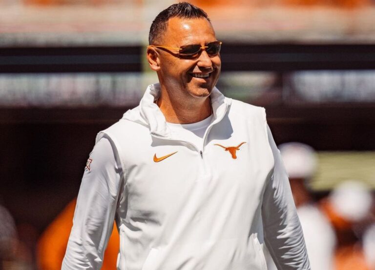 Steve Sarkisian Is All Smiles As He Gets Ready For The Game