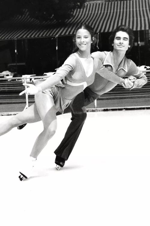 Tai Pictured With Her Skating Partner Randy Gardner In 1977