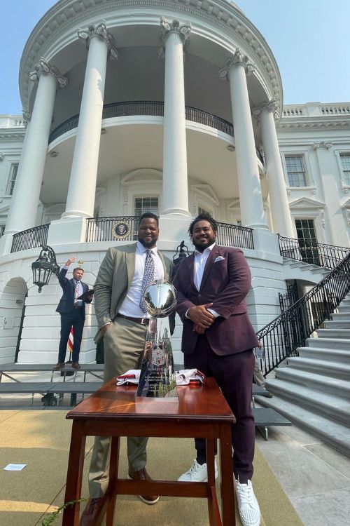 Vita Vea With Ndamukong Suh At White House With The Super Bowl Title 