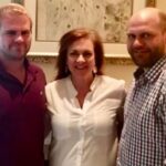 Arn Anderson With His Wife, Erin Lunde And Son, Brock