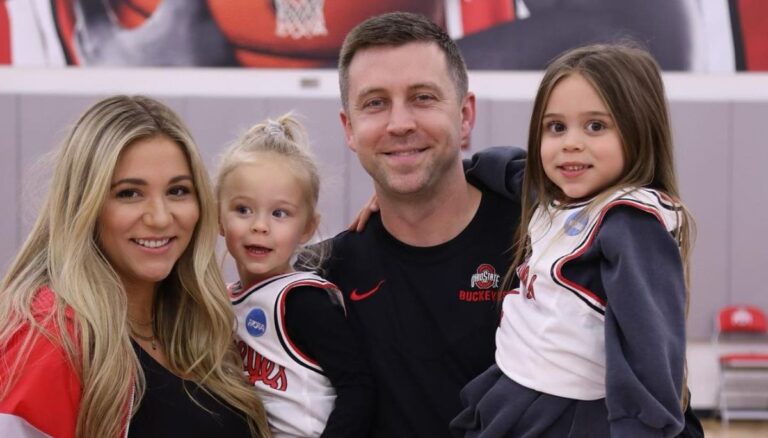 Jake Diebler With His Wife Jordyn And Daughters Jaymes And Jessa