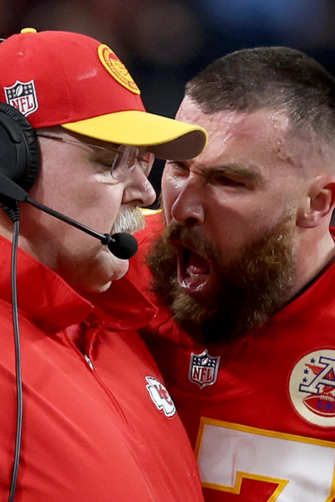 Kelce Grabbed Head Coach Andy Reid On The Sideline And Screamed In His Face