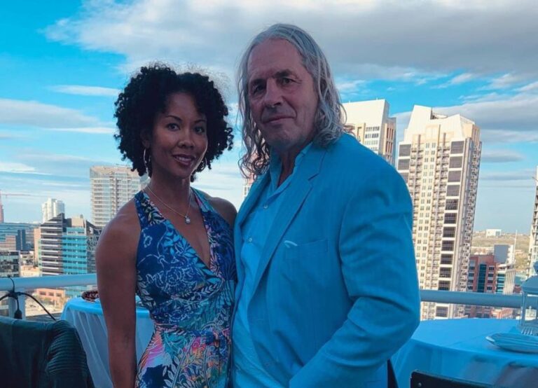 Bret Hart With His Wife