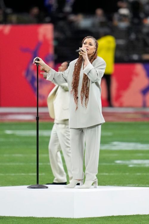Andra Day Sang The Black National Anthem At The Super Bowl 58