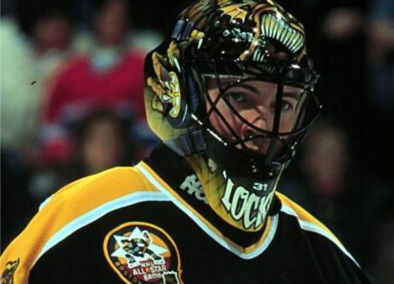 Blaine Lacher Pictured During His Time With The Boston Bruins
