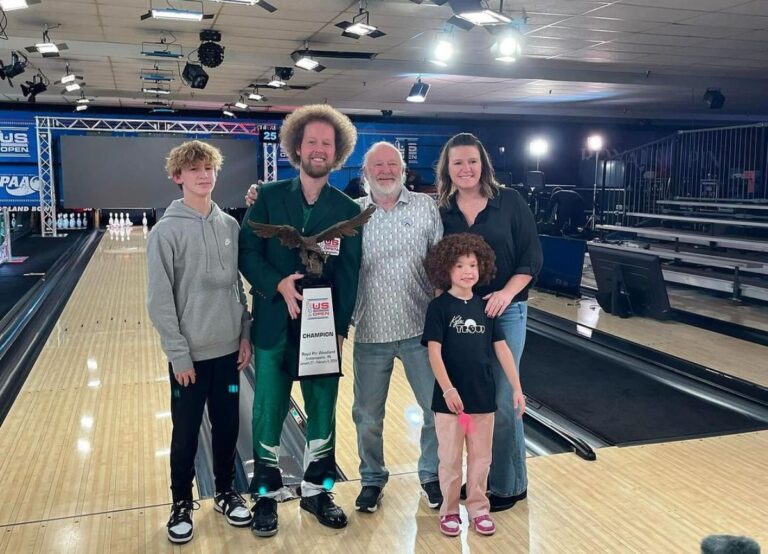 Kyle Troup Pictured With His Family, Including His Future Wife, Breanna, Her Two Kids, And His Father, Guppy