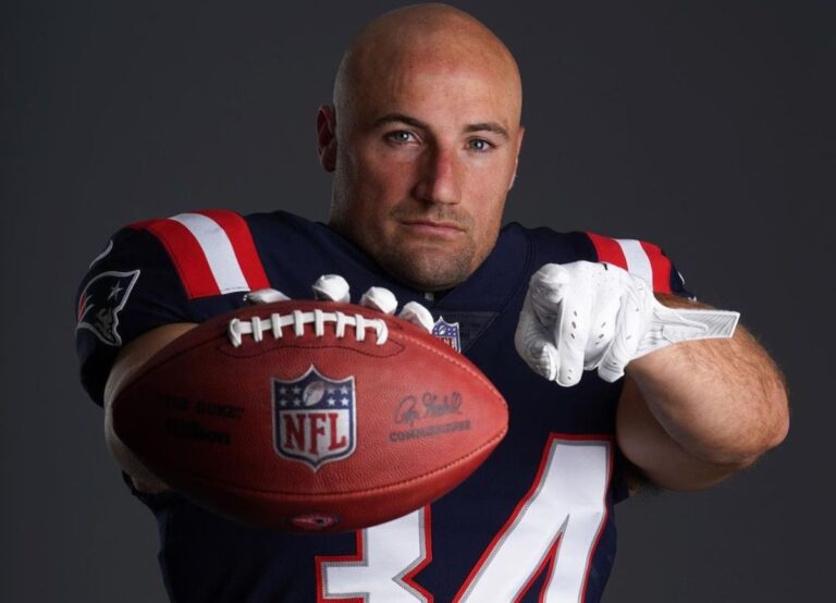 The Former NFL Player Rex Burkhead Pictured During His Time With The Patriots