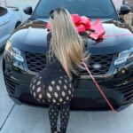 Gia Lover Posing Infront Of Her New Land Rover