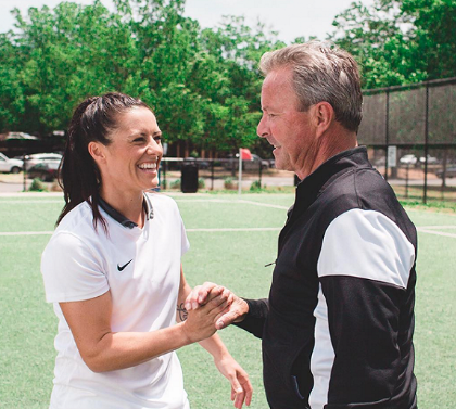 Late Soccer Coach Ken Krieger With His Daughter, Ali Krieger