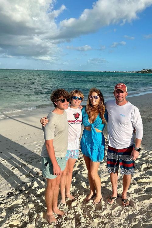 Maureen Kelly With Her Now Husband And Her Two Sons 