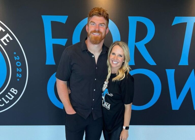 Panthers QB Andy Dalton's Biggest Cheerleader Is His Wife