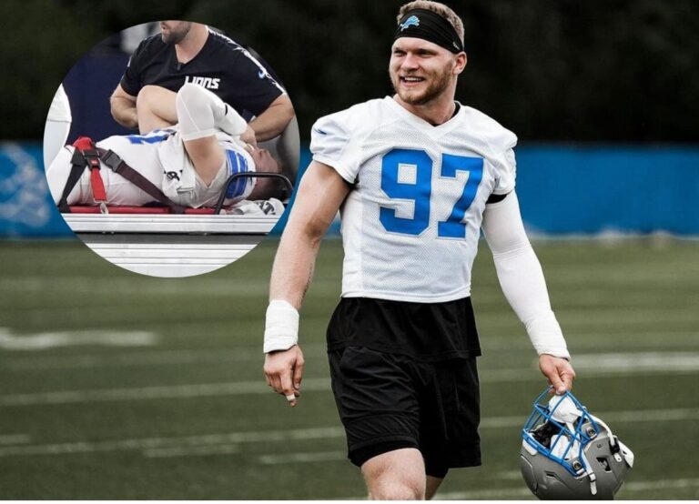 Aidan Hutchinson May Miss The 2024 Season Due to a Leg Injury.