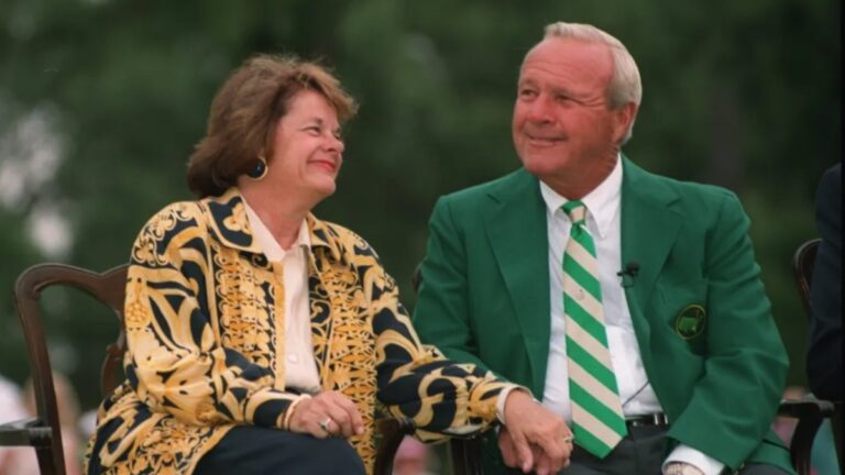Arnold Palmer with his first wife, Winnie